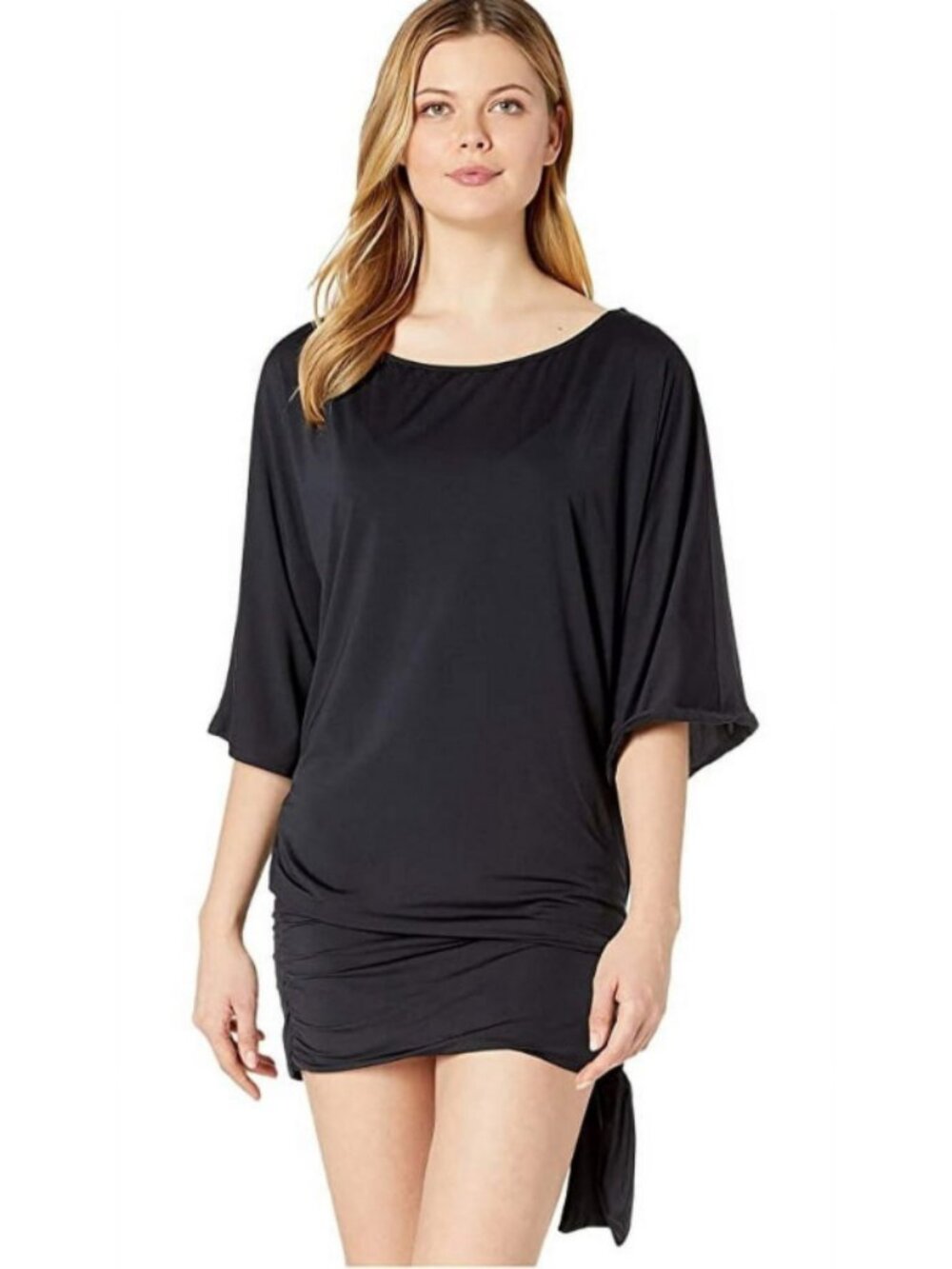 Michael Kors Women's Size Small Black Side-Tie Swim Cover-Up NWT